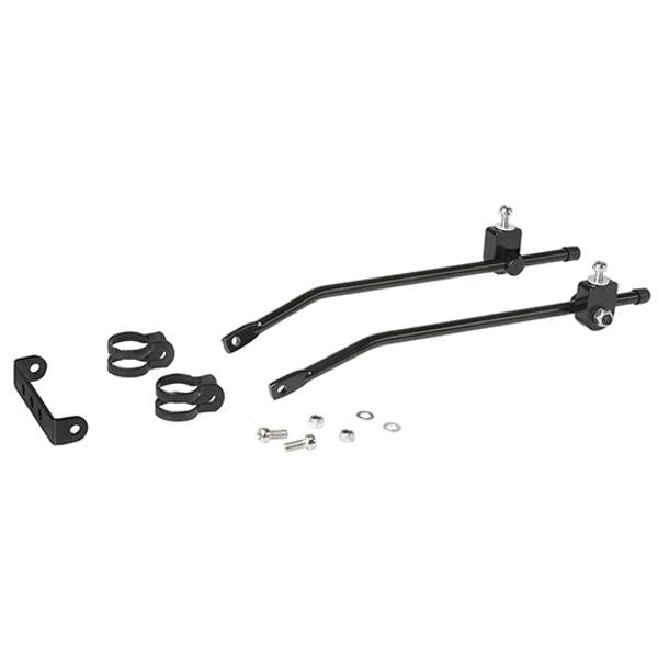 Rear luggage rack mounting kit, black (250 mm)