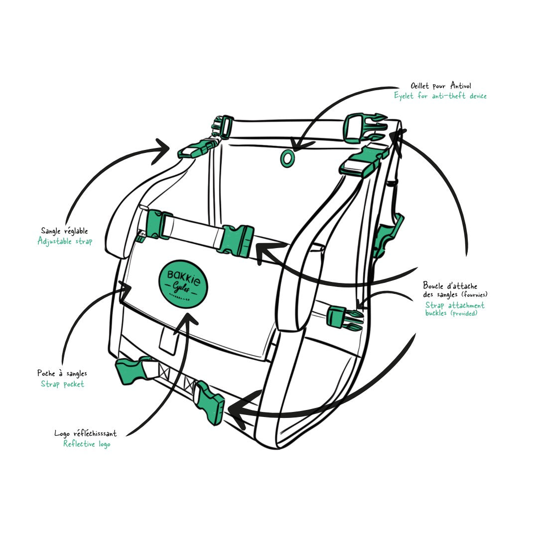 Soporte de carga para bicicletas Bakkie Light Evo