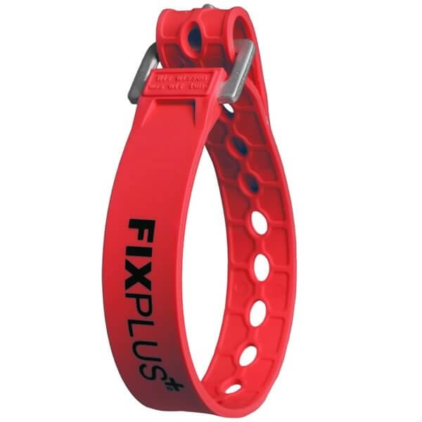 Sangle bikepacking Fixplus strap rouge fixation vélo multifonction résistante 35 cm